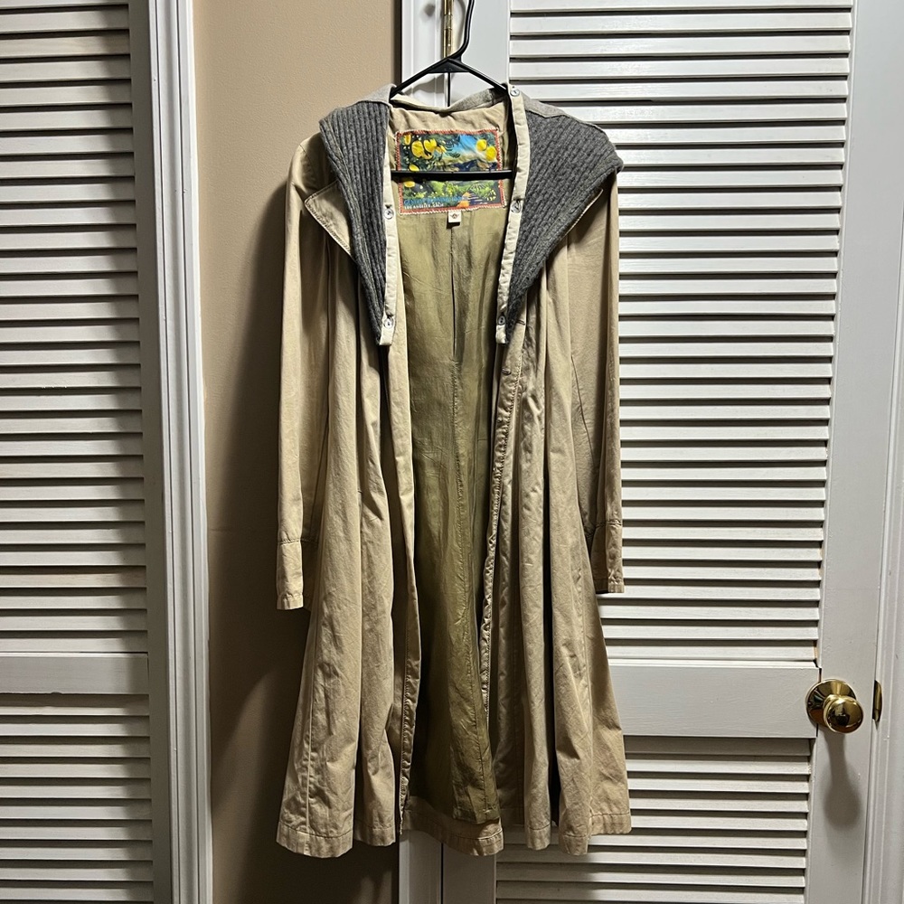 Genuine Burning Torch Long Jacket (button up hood) (S)